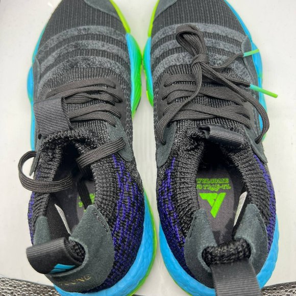 Adidas Trae Young 2 Basketball Shoes Men Black/ Blue /Green H06473‎ main image 4